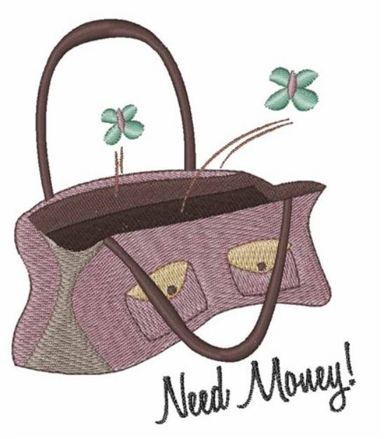 Picture of Need Money Machine Embroidery Design