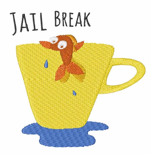 Jail Break Machine Embroidery Design