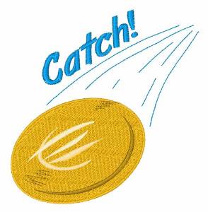Picture of Catch Frisbee Machine Embroidery Design