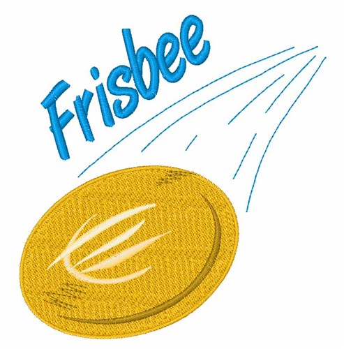 Frisbee Toss Machine Embroidery Design