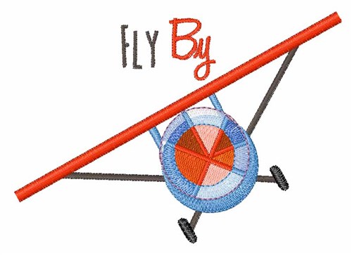 Fly By Machine Embroidery Design