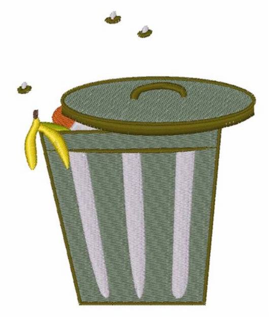 Picture of Trash Can Machine Embroidery Design