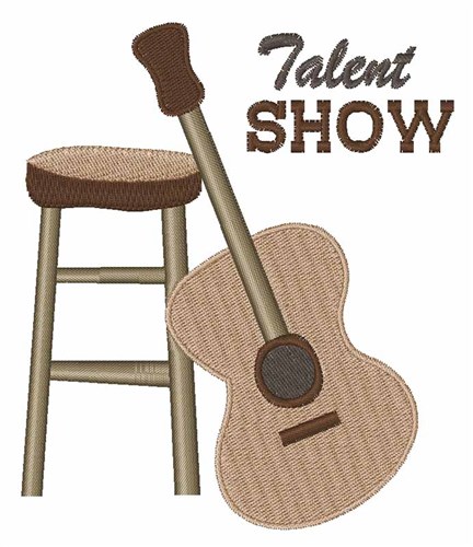 Talent Show Machine Embroidery Design