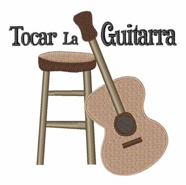 Picture of Tocar la Guitarra Machine Embroidery Design