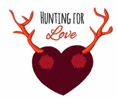 Hunting for Love Machine Embroidery Design