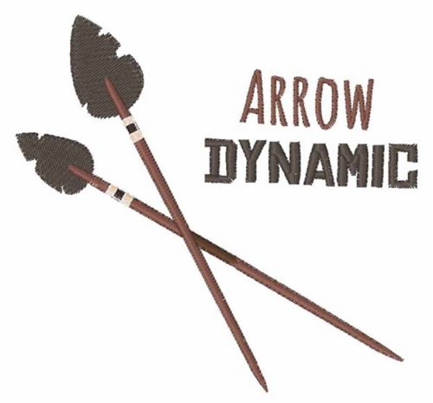 Picture of Arrow Dynamic Machine Embroidery Design