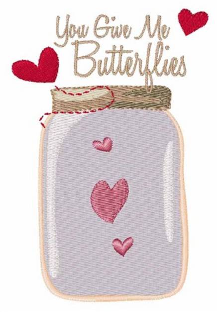 Picture of Give Butterflies Machine Embroidery Design