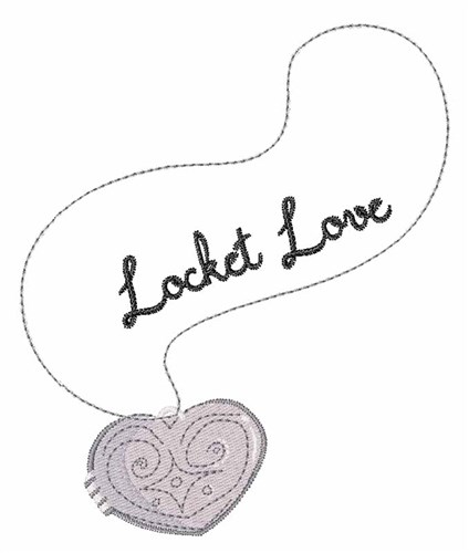 Locket Love Machine Embroidery Design