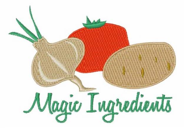 Picture of Magic Ingredients Machine Embroidery Design