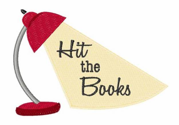 Picture of Hit the Books Machine Embroidery Design