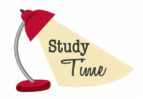 Study Time Machine Embroidery Design