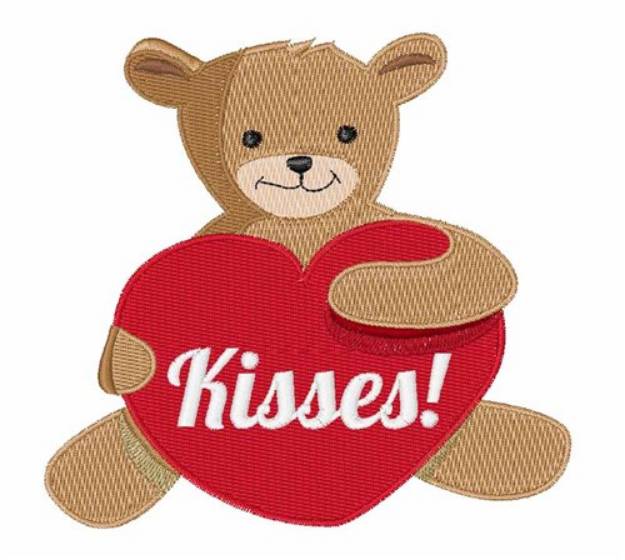 Picture of Teddy Kisses Machine Embroidery Design