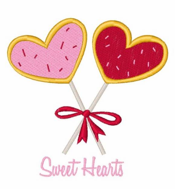 Picture of Sweet Hearts Machine Embroidery Design