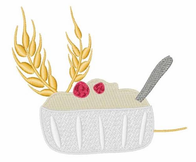 Picture of Oatmeal Bowl Machine Embroidery Design