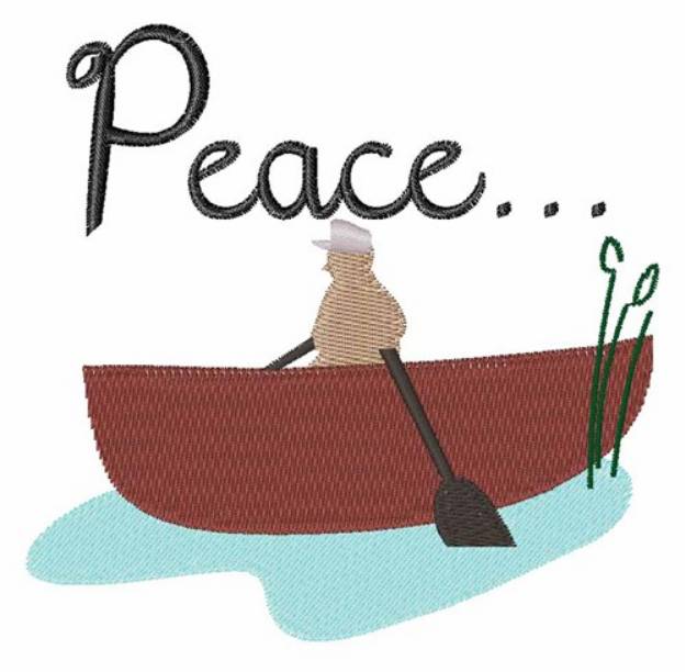 Picture of Peace...Boat Machine Embroidery Design