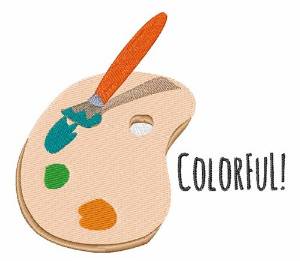 Picture of Colorful Palette Machine Embroidery Design