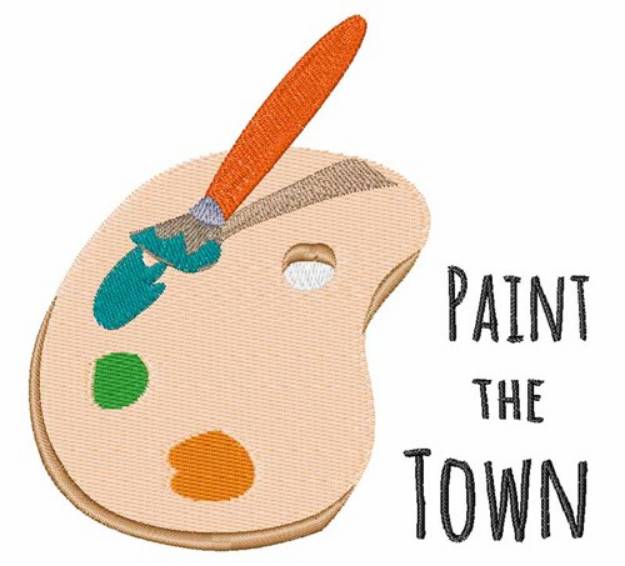 Picture of Paint the Town Machine Embroidery Design