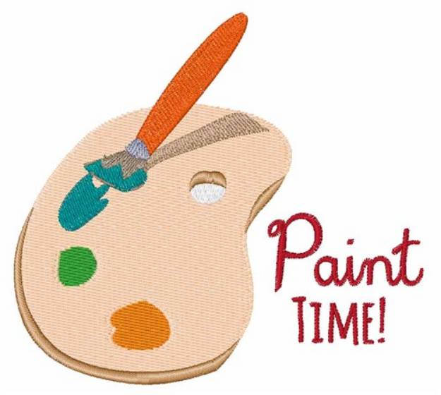 Picture of Paint Time Machine Embroidery Design