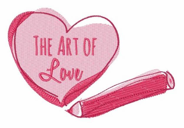 Picture of The Art of Love Machine Embroidery Design