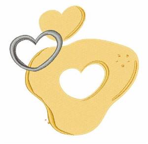 Picture of Heart Cookie Cutter Machine Embroidery Design