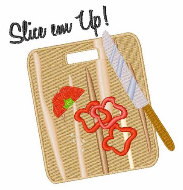 Picture of Slice em Up Machine Embroidery Design