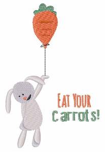 Picture of Eat Your Carrots Machine Embroidery Design
