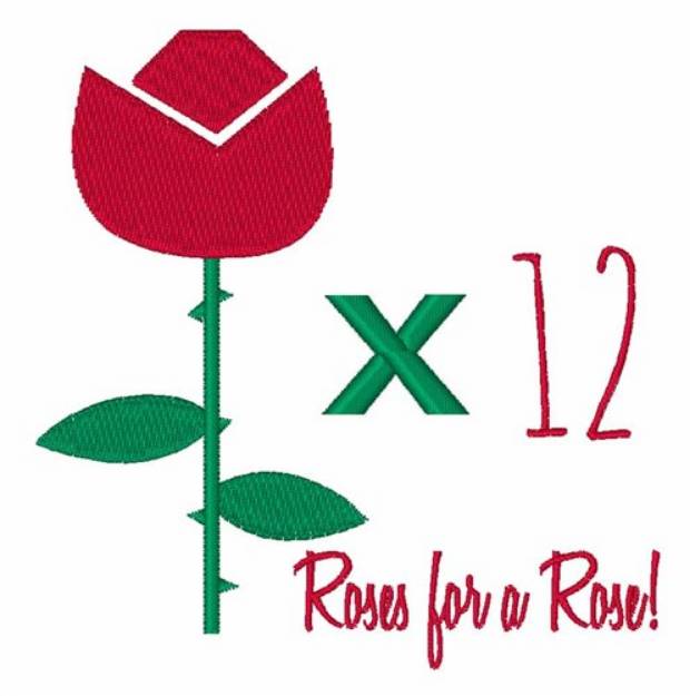 Picture of Roses for Rose Machine Embroidery Design