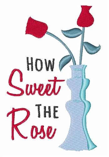 Sweet Rose Machine Embroidery Design