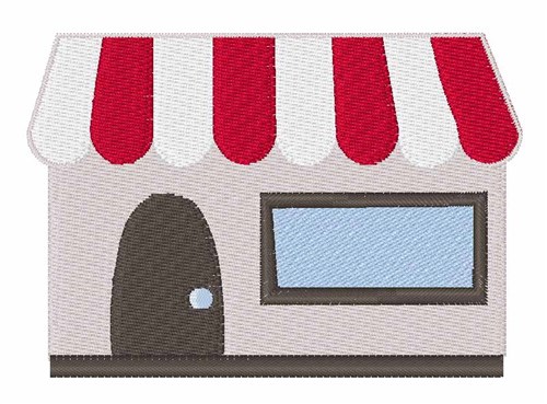 Storefront Building Machine Embroidery Design