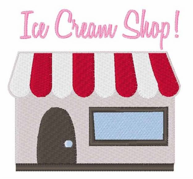 Picture of Ice Cream Shop Machine Embroidery Design