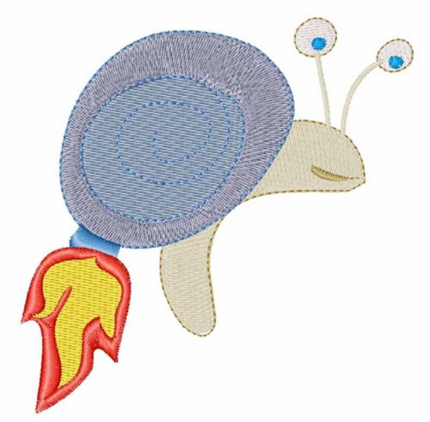 Picture of Flame Snail Machine Embroidery Design