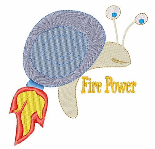 Fire Power Machine Embroidery Design