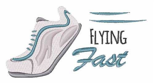 Flying Fast Machine Embroidery Design