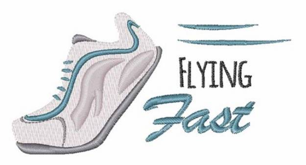 Picture of Flying Fast Machine Embroidery Design