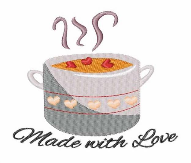 Picture of Made with Love Machine Embroidery Design