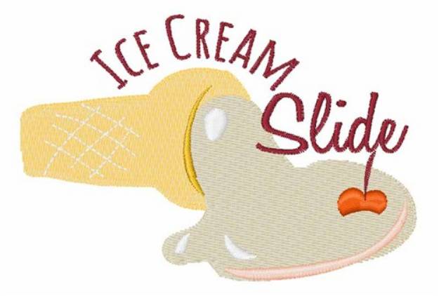 Picture of Ice Cream Slide Machine Embroidery Design