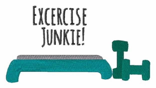 Picture of Exercise Junkie Machine Embroidery Design