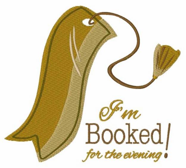 Picture of Booked for the Evening Machine Embroidery Design