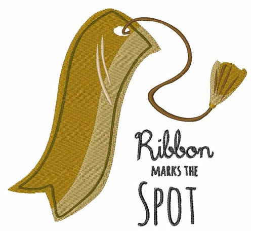 Ribbon Spot Machine Embroidery Design