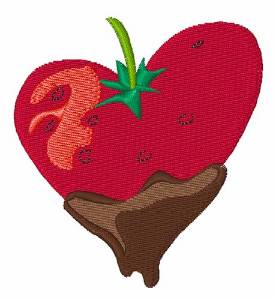 Picture of Chocolate Strawberry Machine Embroidery Design
