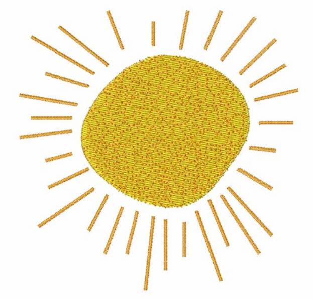 Picture of Day Sun Machine Embroidery Design