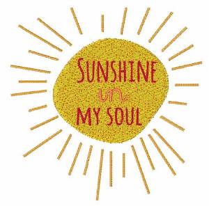 Picture of Sunshine Soul Machine Embroidery Design