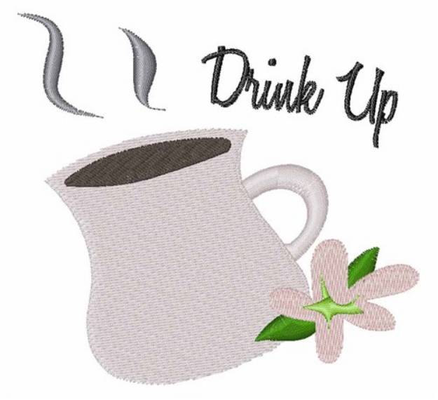 Picture of Drink Up Machine Embroidery Design