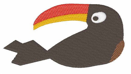 Toucan Bird Machine Embroidery Design