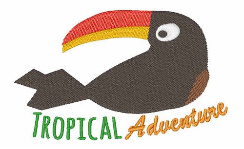 Tropical Adventure Machine Embroidery Design
