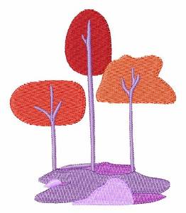 Picture of Landscape Trees Machine Embroidery Design