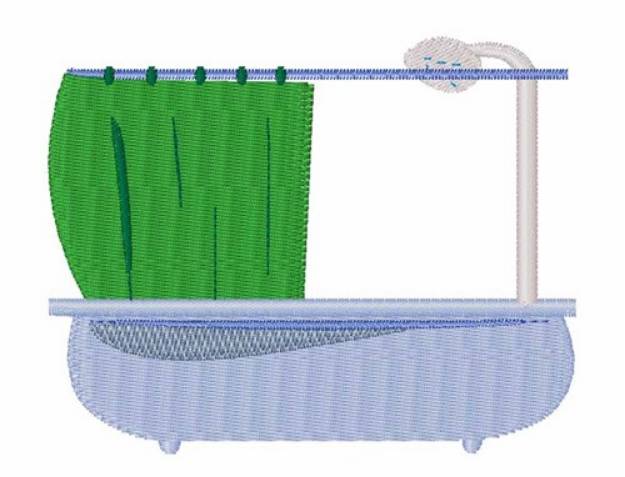 Picture of Shower Bathroom Machine Embroidery Design