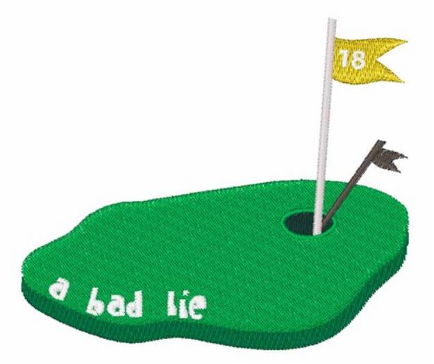 Picture of A Bad Lie Machine Embroidery Design