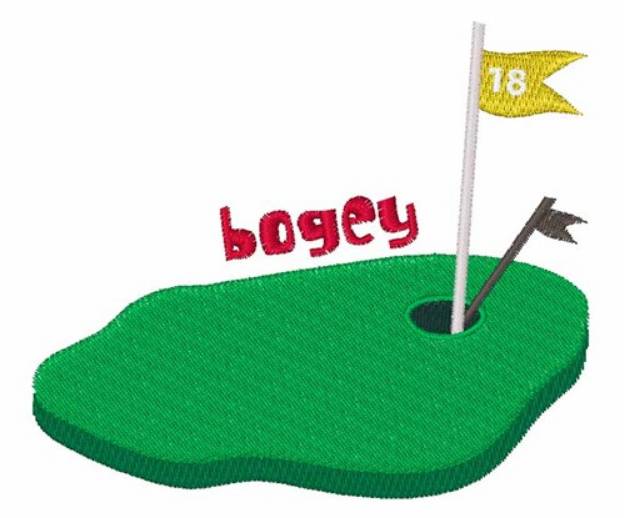 Picture of Bogey 18 Machine Embroidery Design