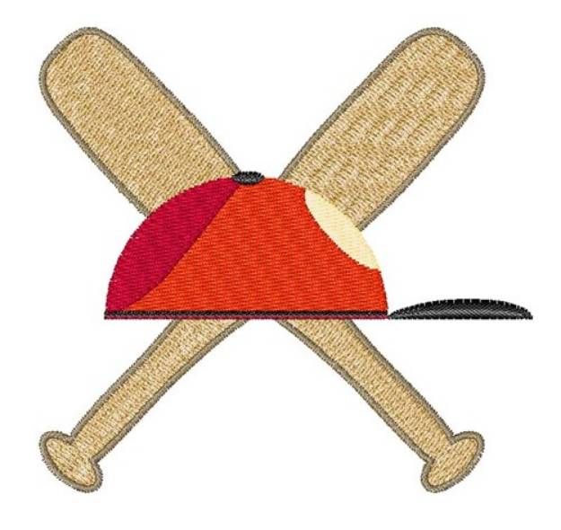 Picture of Baseball Bats Machine Embroidery Design
